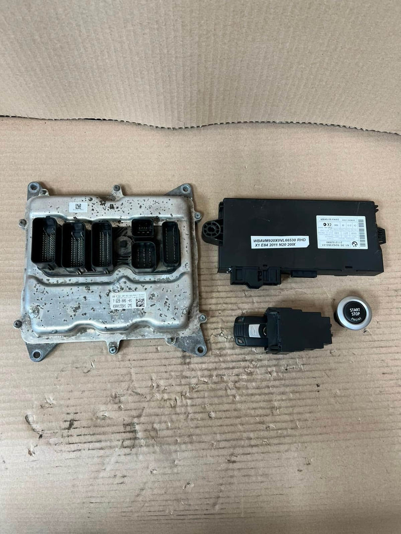 2011 BMW X1 E84 N20 20IX Engine Control Unit ECU SET DME+CAS3+1KEY 7629006