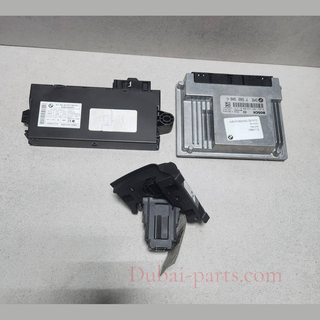 2006-2009 BMW X5 4.8I Engine Control Unit 7582306 N62N ECU SET RHD