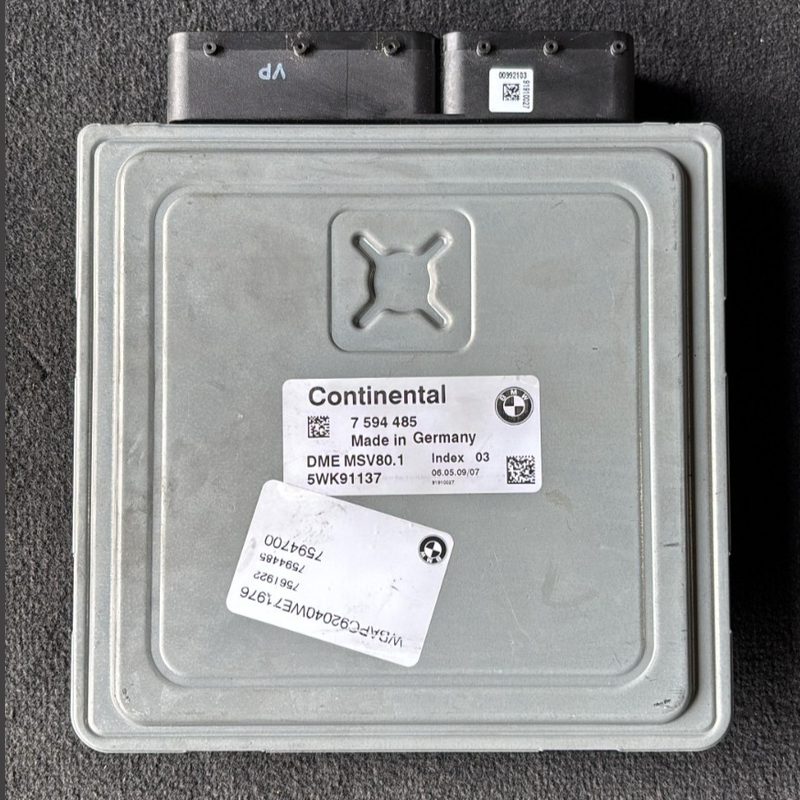 BMW E92 328XI AWD N51 MSV80.1 ECU DME CAS KEY UNIT SET OEM 7594485