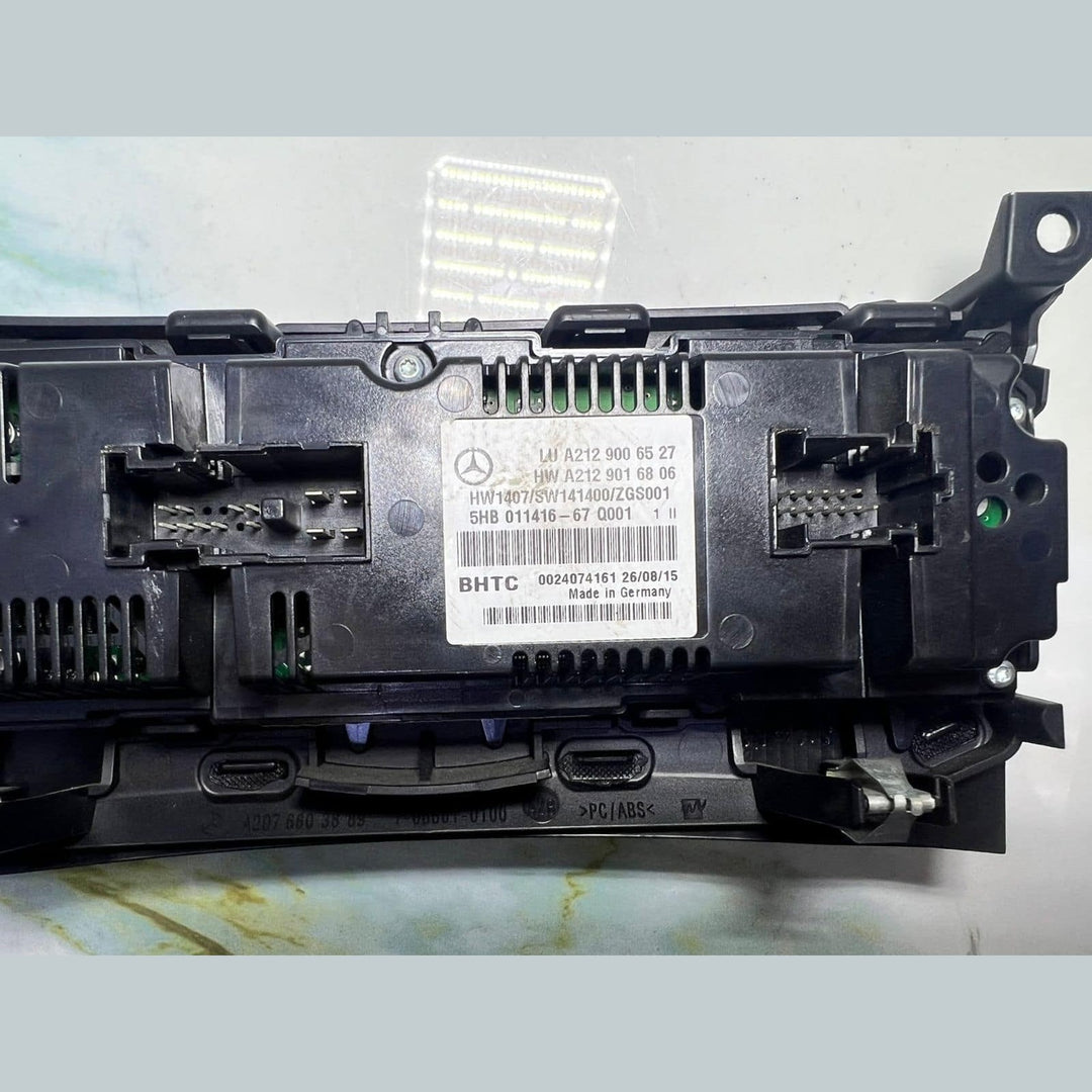 2013-2016 Mercedes-Benz E400 Climate Control Unit A2129006527  E-Class W212 E350