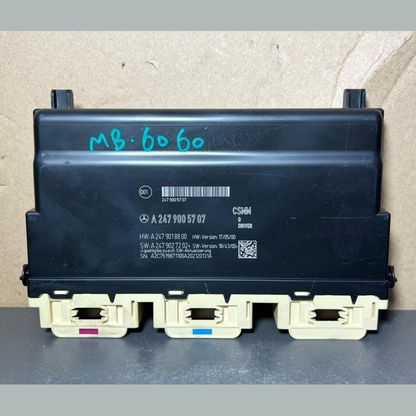 17-19 Mercedes Benz W247 CLA B-Class Driver Seat Control Module A247 9005707 OEM