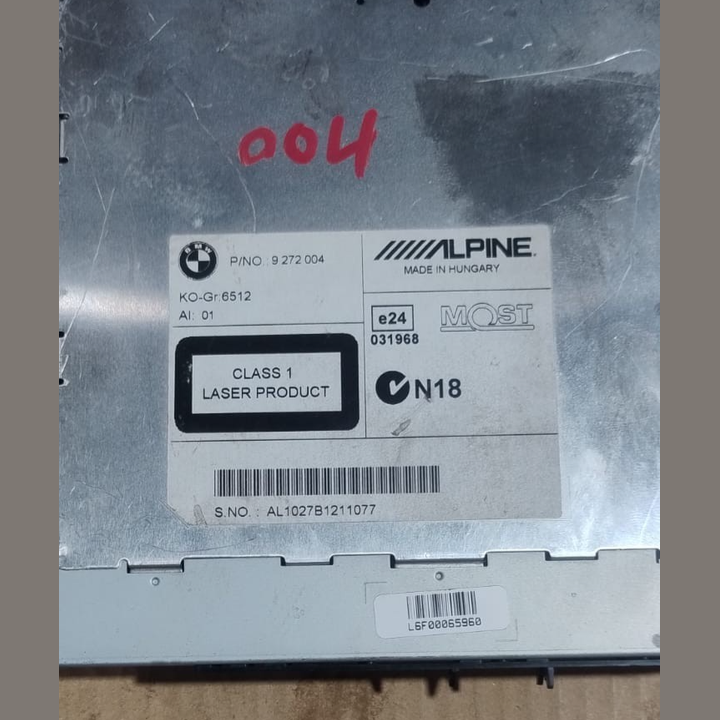 OEM BMW F10 F11 F12 BUSINESS RADIO CD GPS HEAD UNIT 9272004