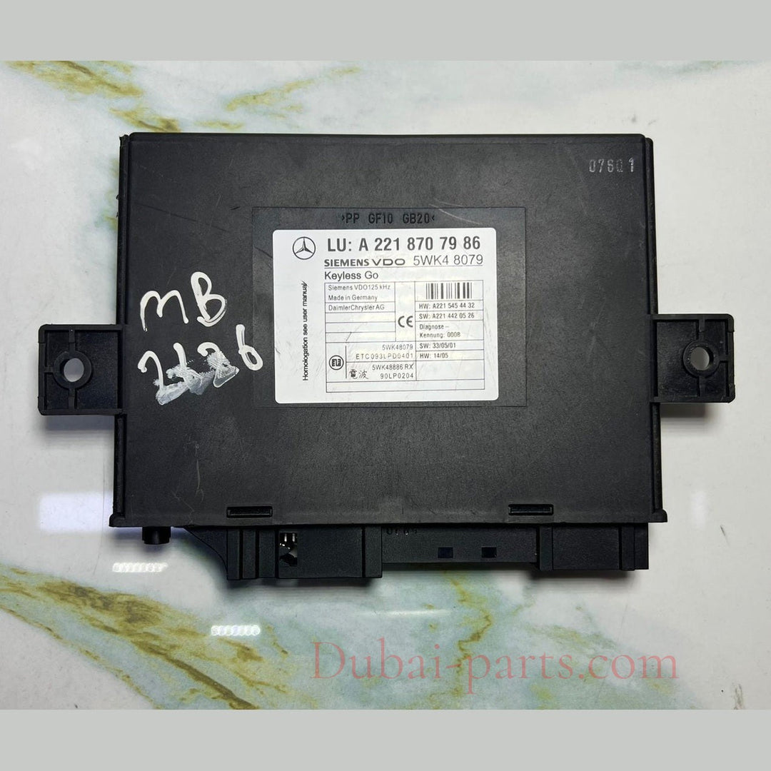 2007-2010 Mercedes-Benz W221 S-Class S550 Keyless Go Control Module A221 8707986