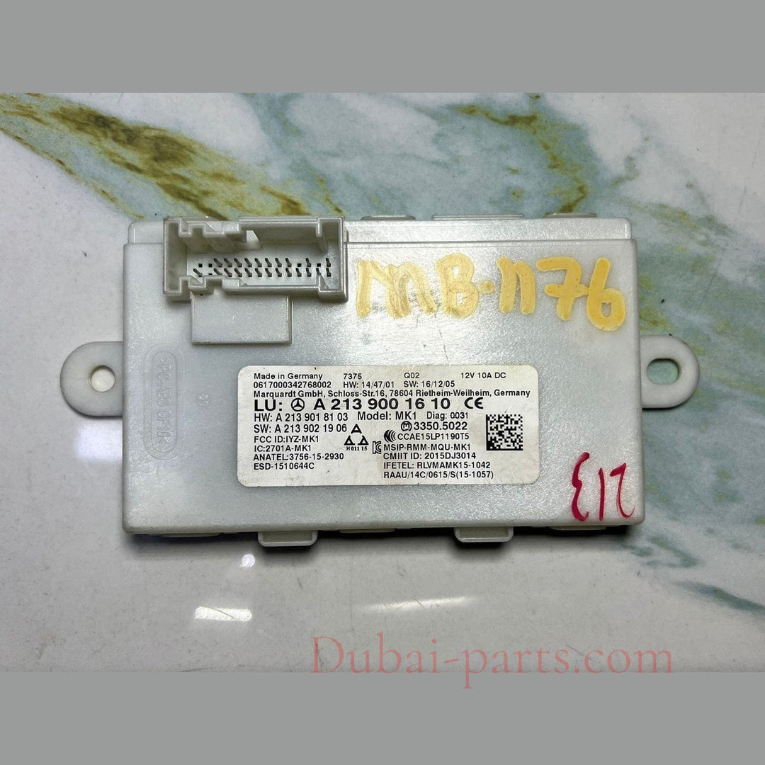 2017-2018 Mercedes E300 Keyless Entry Control Module A2139001610 E-Class W213