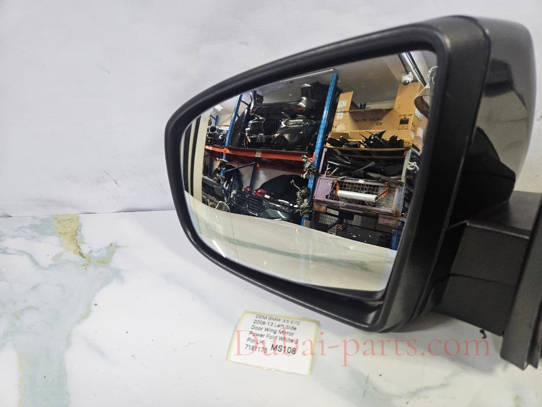OEM BMW X5 E70 2006-13 Left Side Door Wing Mirror 3 Pin LH 7181175 RHD
