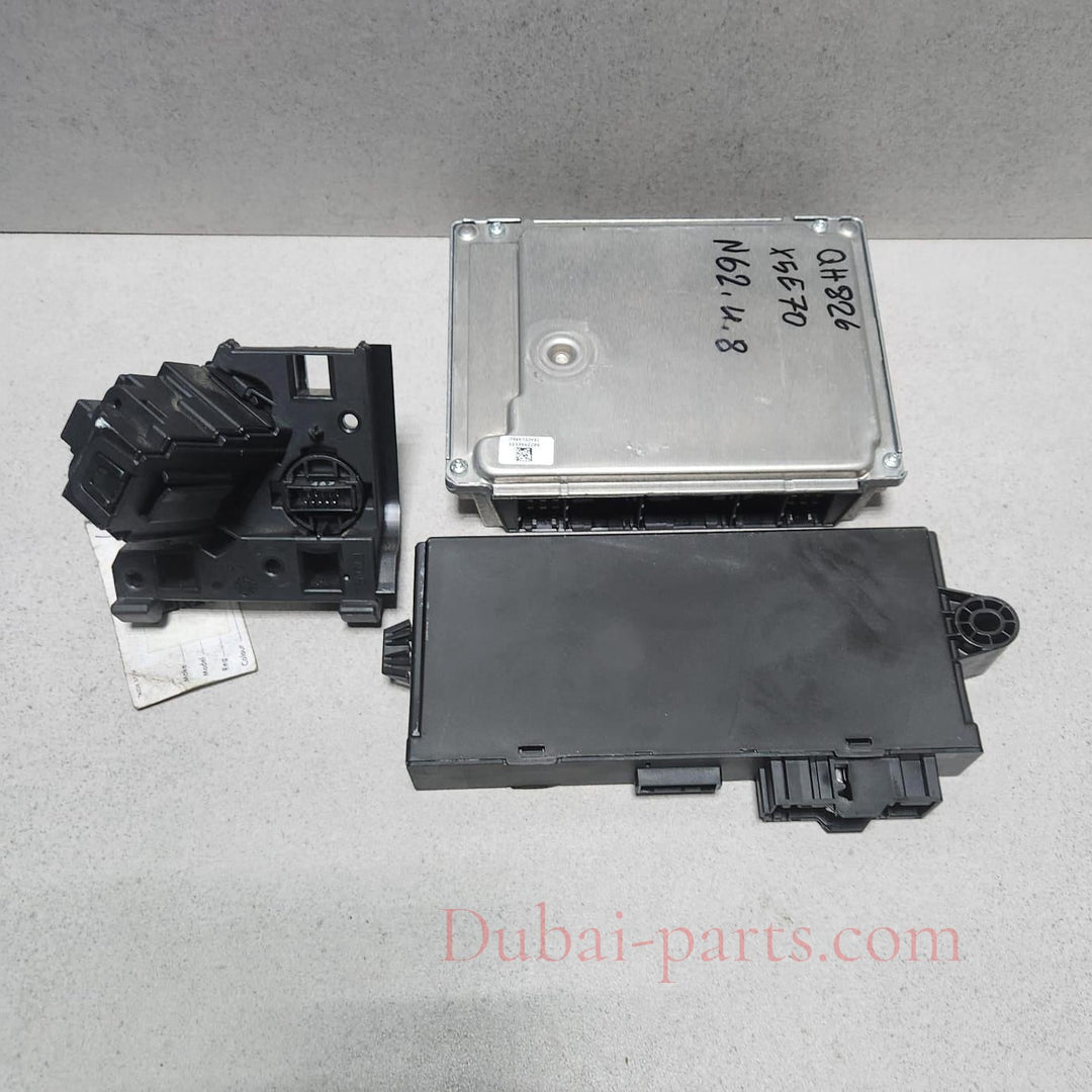 2006-2009 BMW X5 4.8I Engine Control Unit 7582306 N62N ECU SET RHD