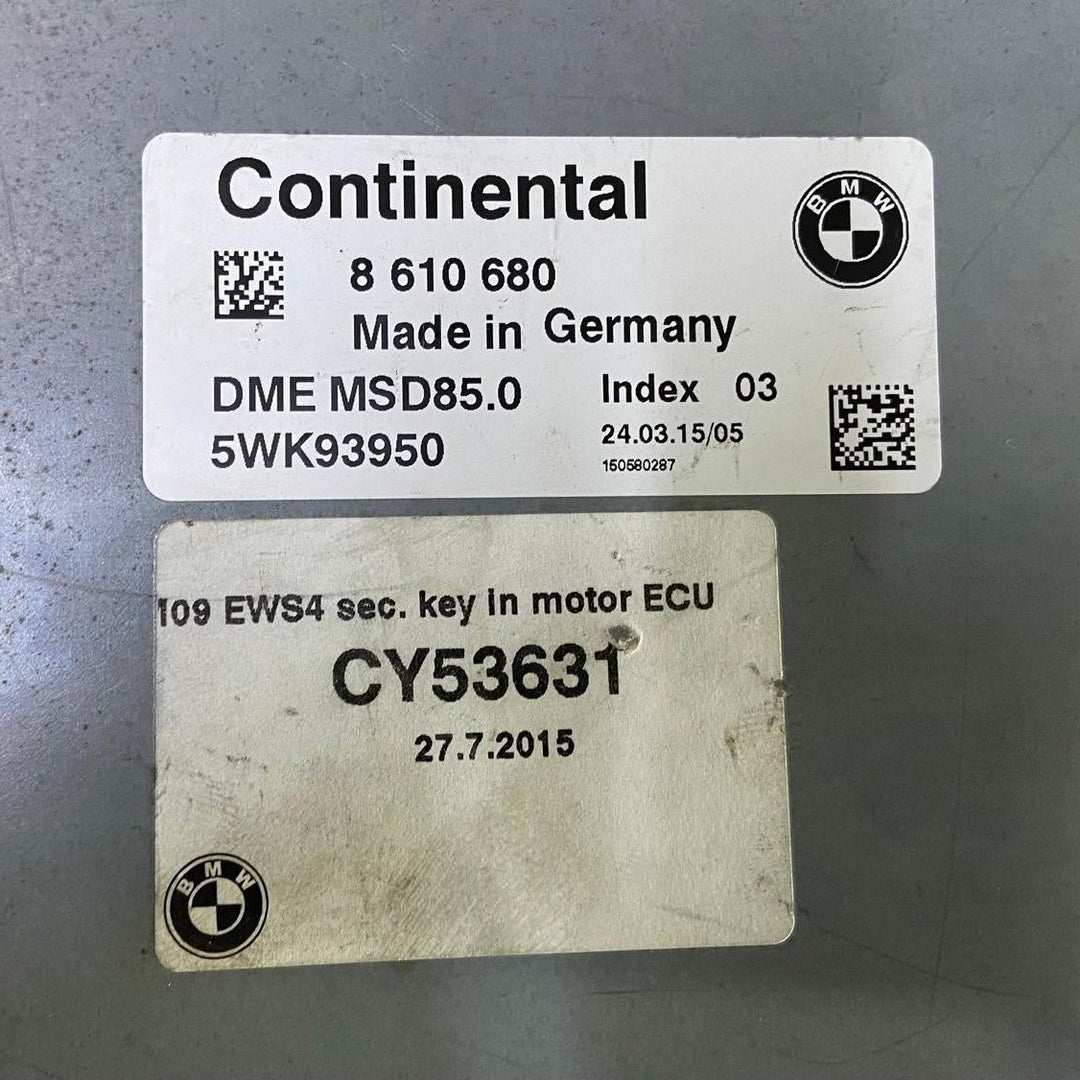 OEM BMW F10 F01 F07 N63 4.4i DME MSD85.0 ENGINE Control Unit ECU ONLY 8610680