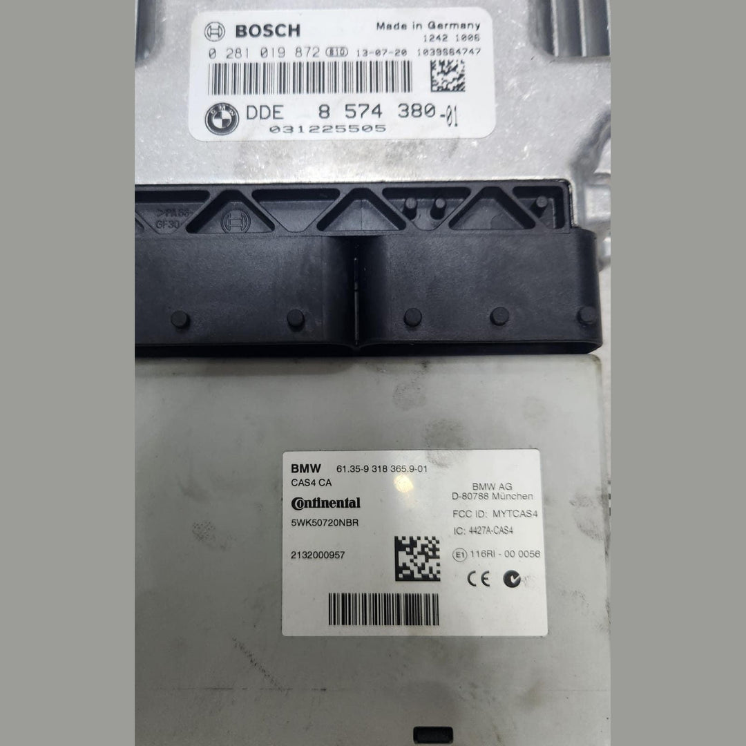 BMW Engine Control Unit DDE8574380 F10 F11 520D DIESEL X3 F25 ECU SET