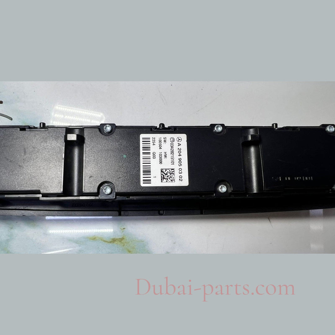 Mercedes Center Console Switch Panel A2049050302 C-Class W204 C250 C300