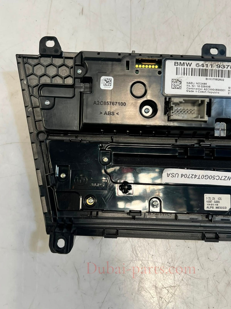 2009-2018 BMW X3 F25 X4 F26 AC Climate Control Panel UNIT 9378828 OEM