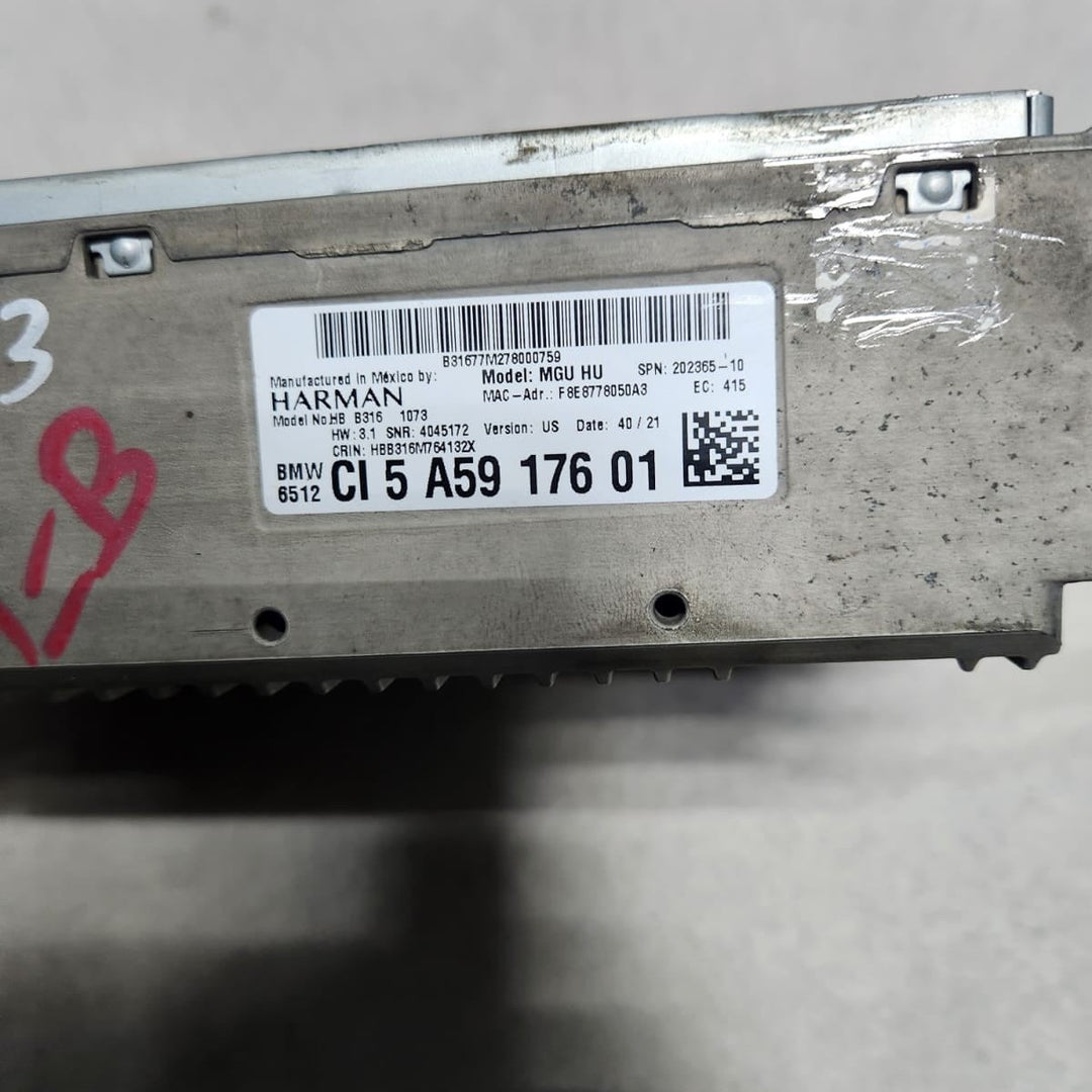 2022 BMW M340i Audio Radio Navigation Receiver Module 5A59176 M340i and 530i 