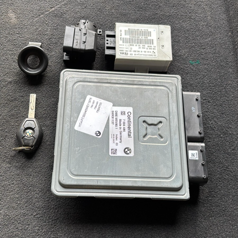 BMW E92 328XI AWD N51 MSV80.1 ECU DME CAS KEY UNIT SET OEM 7594485