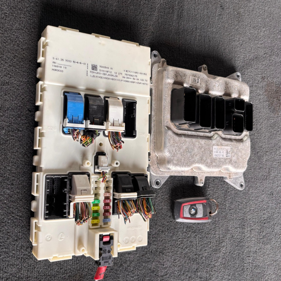 BMW F30 320I N20 ECU DME KIT WITH KEY FEM P/N 8606306