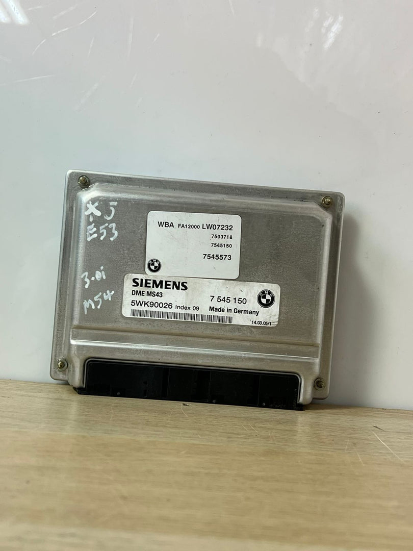 2003-2005 BMW 530i Engine Computer Module 7545150 E39 E46 MS43 M54 ECU