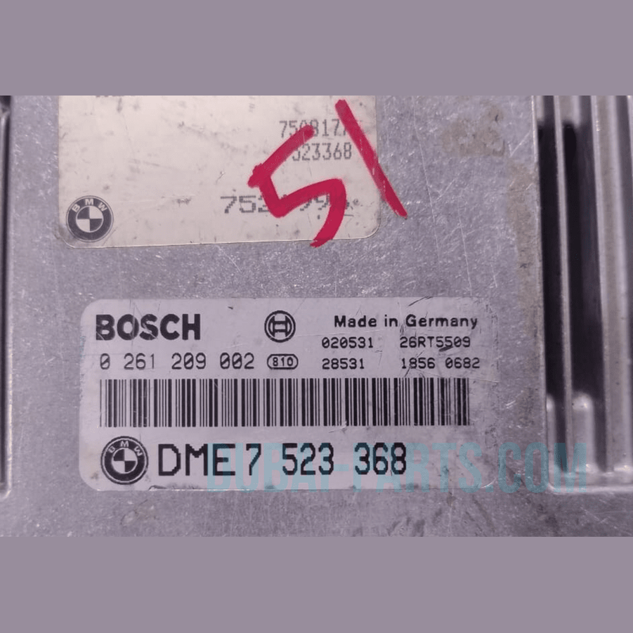 MW 7 SERIES E65 E66 N62 ENGINE CONTROL UNIT ECU MODULE ONLY  DME  - 7523368