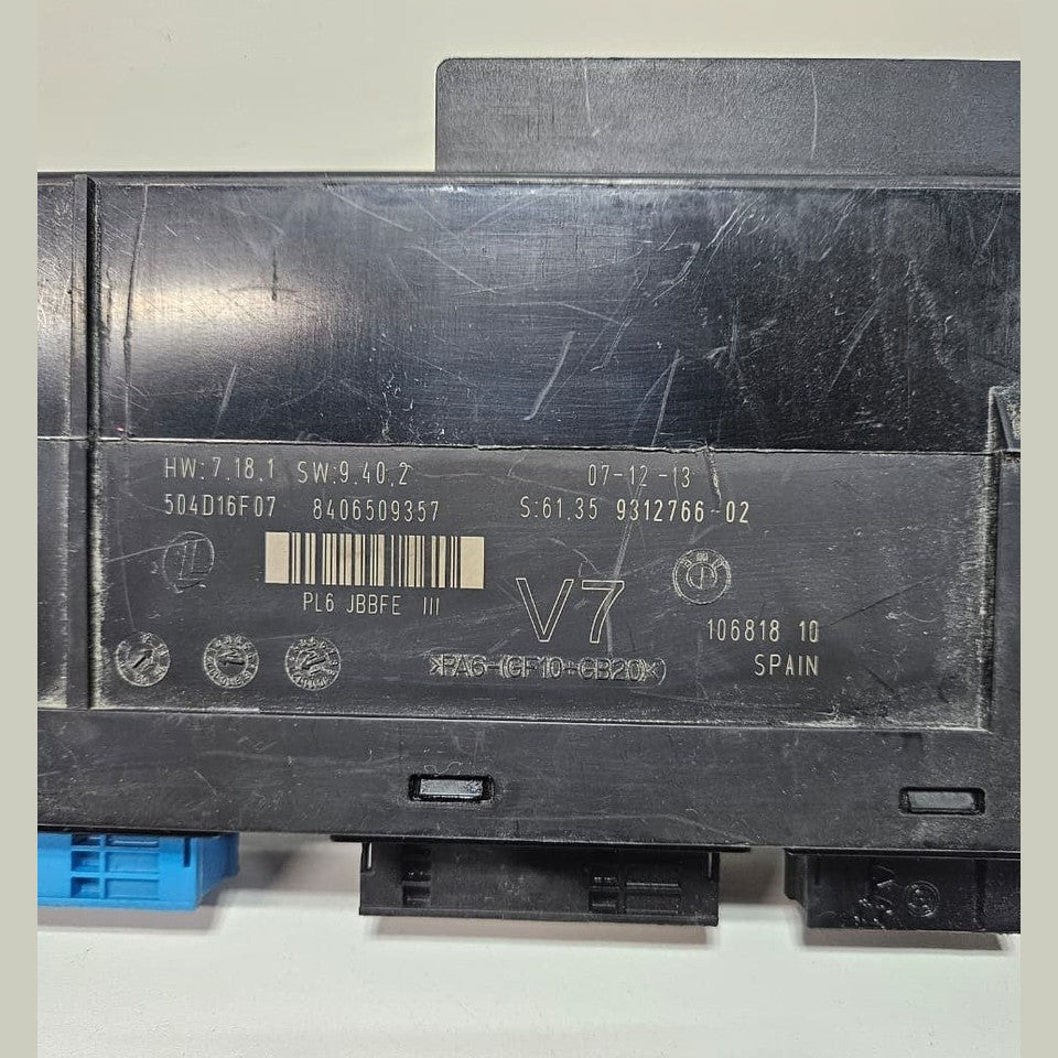 2013 BMW 5 SERIES F11 F10 BODY CONTROL MODULE ECU OEM 9312766 OEM