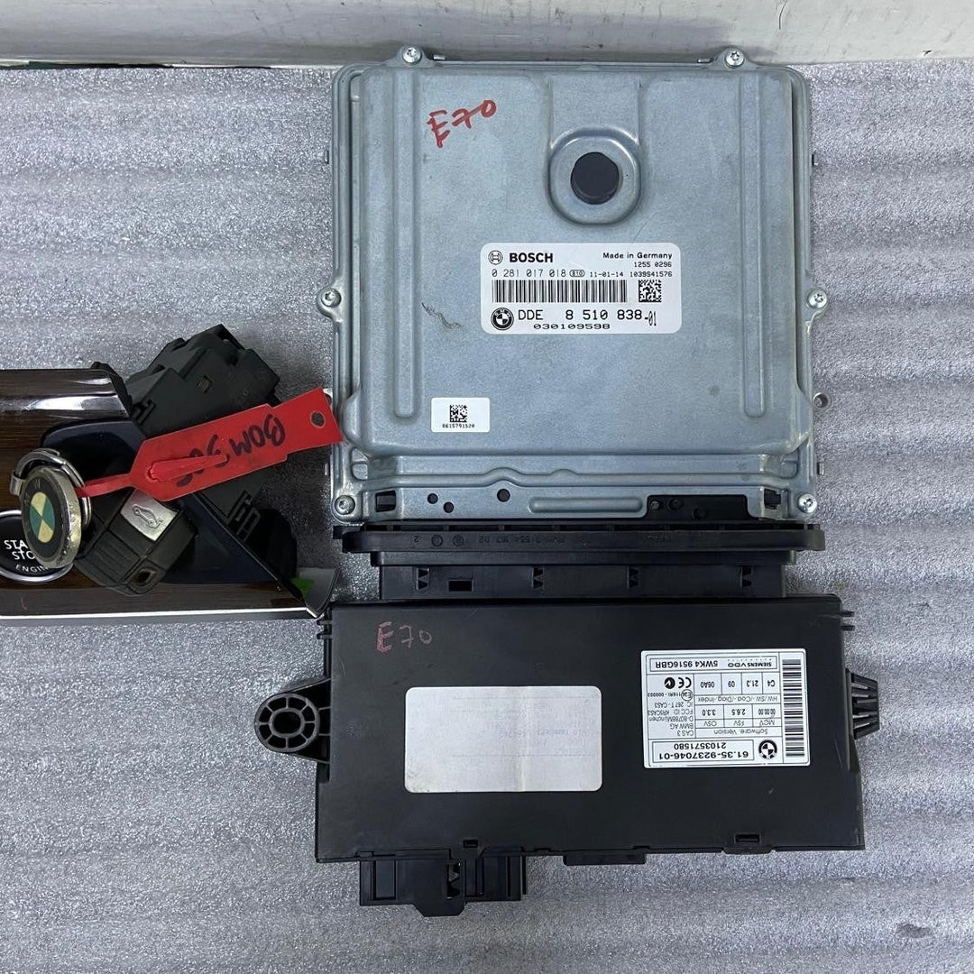 OEM BMW X5 E70 Engine Control Unit ECU SET 8510838 Diesel BOSCH