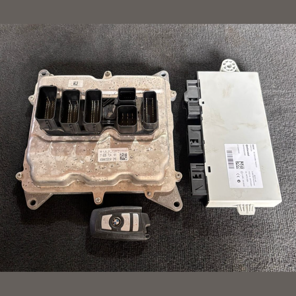 BMW F10 F11 X3  N20  ENGINE CONTROL UNIT DME ECU SET + KEY - 7635714