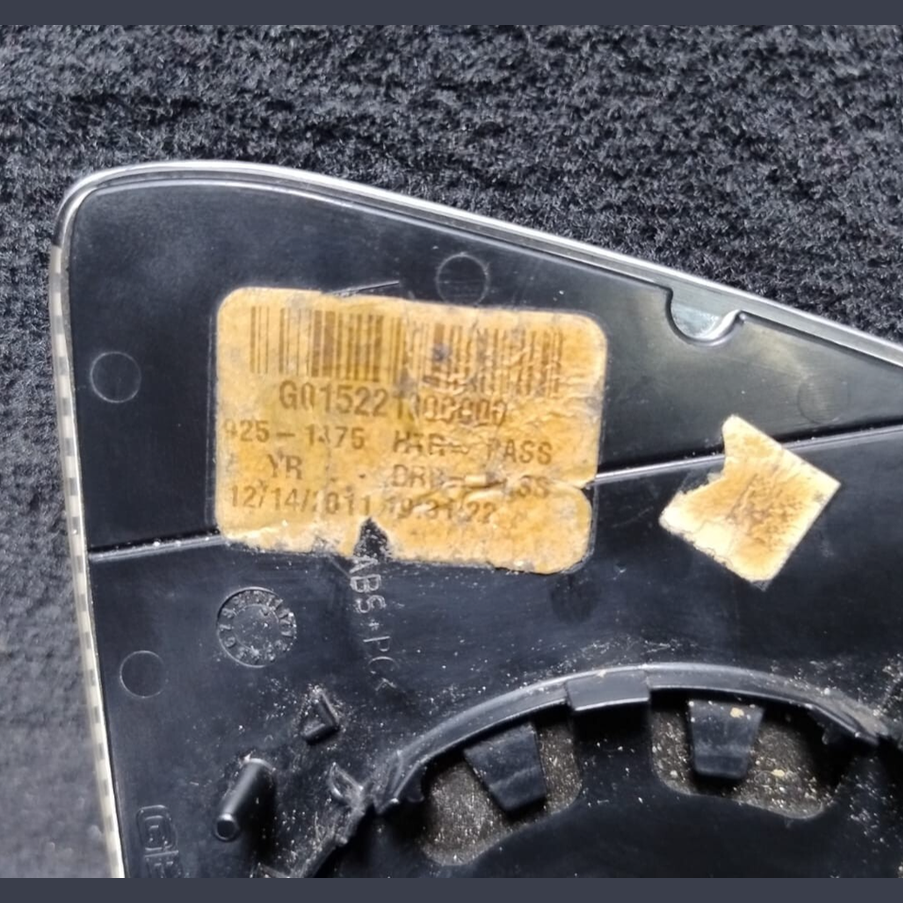 BMW 5 6 SERIES F10 F11 F12 F06 RHS MIRROR GLASS 9251475 AUTO DIMMING