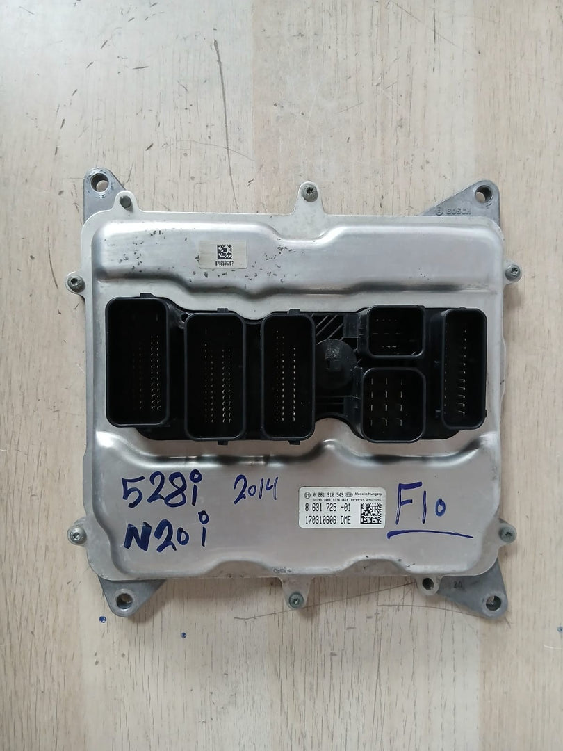 BMW  2014 F10 528i N20i ENGINE CONTROL Unit ECU SET DME 8631725 with key