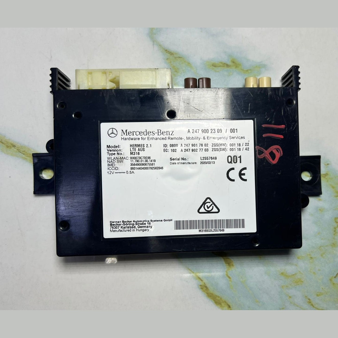 Mercedes-Benz W118 CLA Communication Control Module Unit A247 9002309 OEM