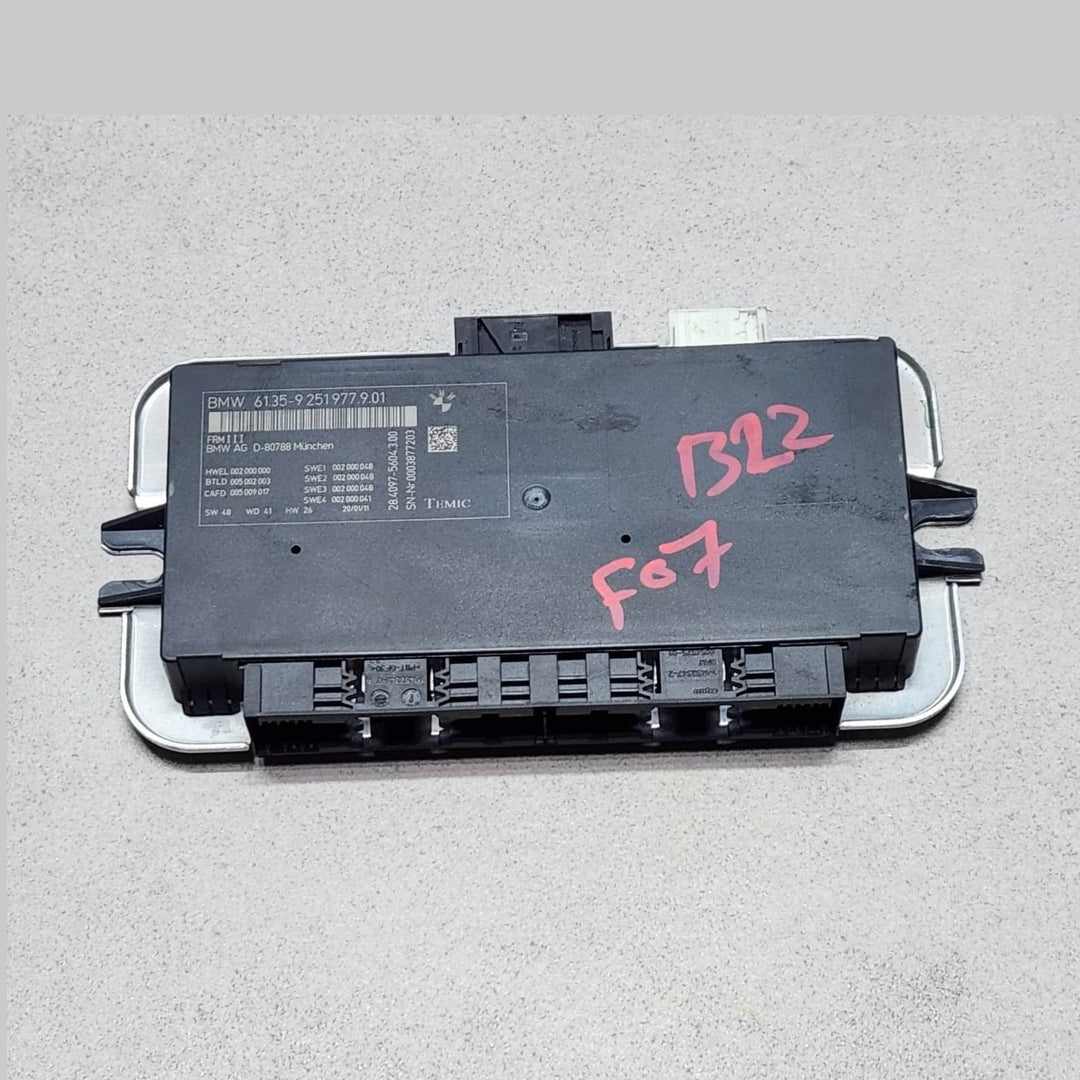 2011-2016 BMW 535i Footwell Light Control Module 9251977