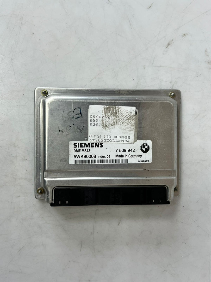 2001-2005 BMW 325i 5 Series E39 Siemens MS43 Engine Control Unit ECU 7509942 OEM