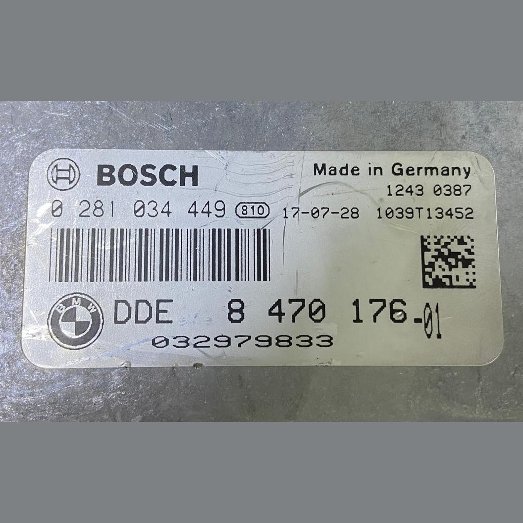 OEM BMW 3 F30 F35 F31 B47 ENGINE CONTROL MODULE ECU ONLY DDE 8470176 BOSCH