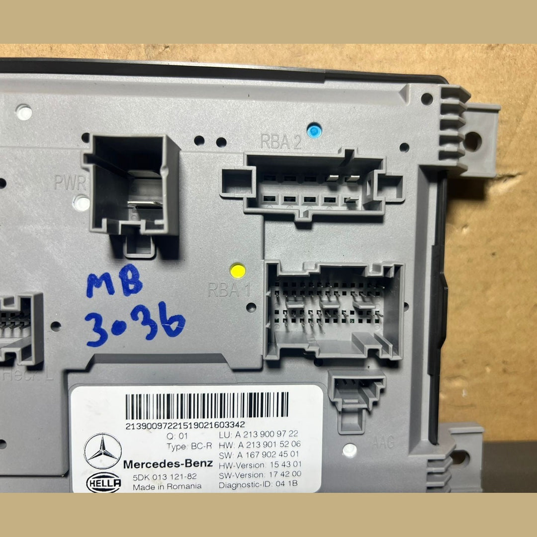 19-23 Mercedes-Benz W213 CLS Body Comfort Control Module Unit A213 9009722 OEM