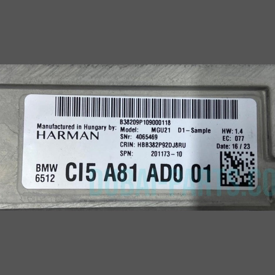 OEM BMW U06 IX I20 MGU21 AUDIO HEAD UNIT HIGH 4 5A81AD0 HARMAN BECKER BRAND NEW