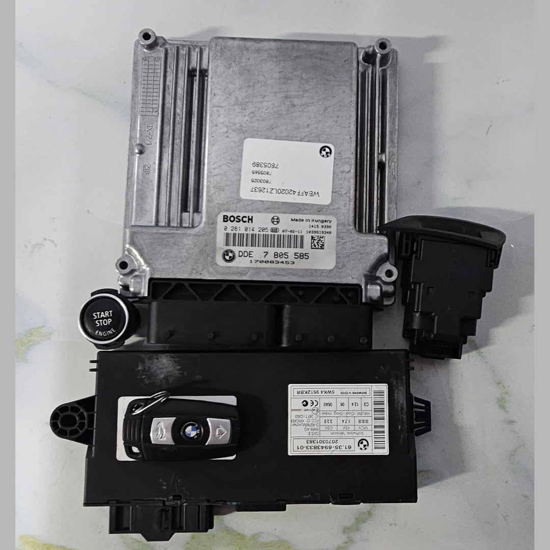 OEM BMW X5 E70 M57 ENGINE CONTROL UNIT SET DDE 7805585