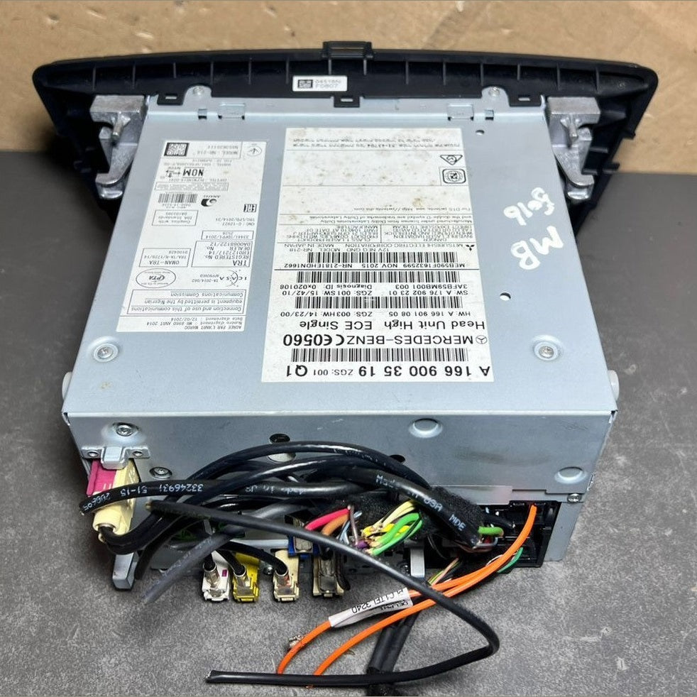 13–16 Mercedes-Benz W166 GLE Radio Audio Head Unit CD Player A166 9003519 OEM