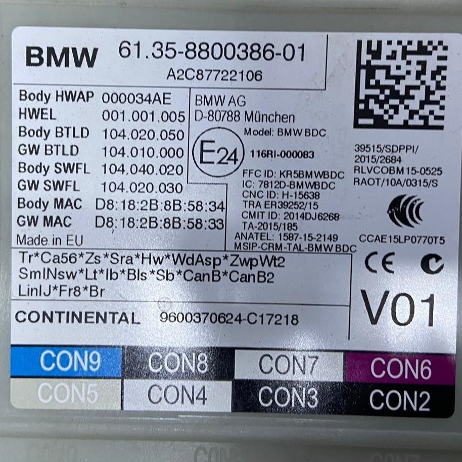 OEM BMW 5 G30 G31 2018 B47 Engine Control Unit Module ECU Set DIESEL 8473992