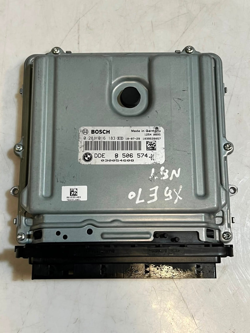 2010 BMW X5 E70 N57 Engine Control Unit ECU DDE ONLY 8506574 OEM
