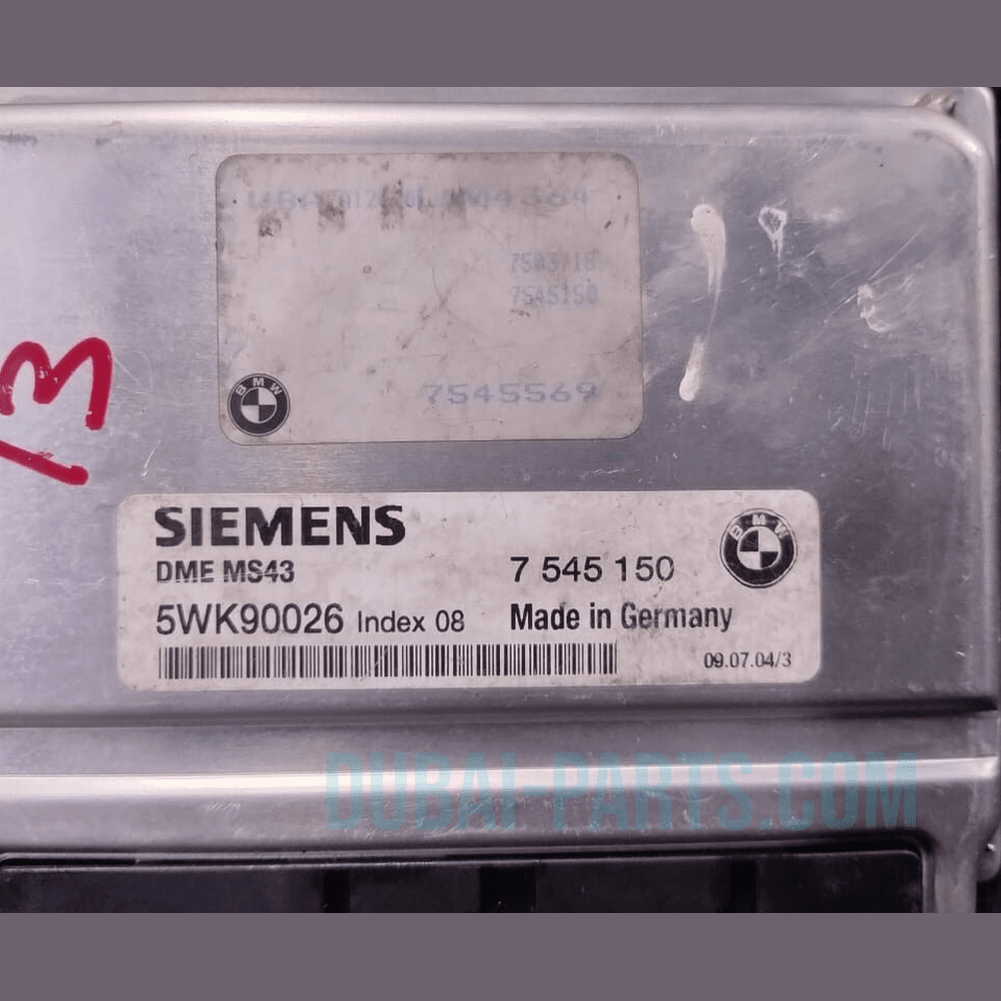 BMW 3 5 Z3 E36 E46 E39 3.0i M54  ENGINE CONTROL UNIT ECU ONLY DME MS43 - 7545150