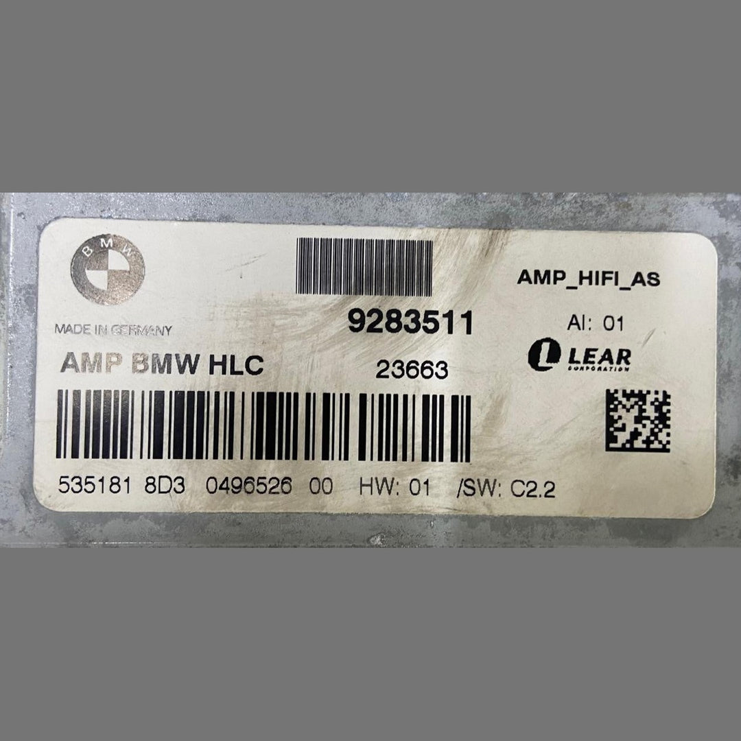 OEM BMW 3 SERIES F30 F31 2013 HIFI SYSTEM AUDIO AMPLIFIER 9283511 LEAR