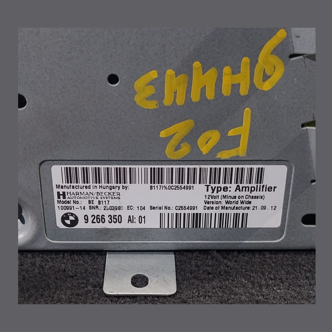 BMW 7 SERIES F01 F02 HIFI SYSTEM AMPLIFIER HARMAN BECKER - 9266350