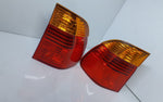 Bild in die Galerieansicht laden, BMW E39 5 Series Touring Outer Rear Left Right Tail Light Orange 6900214 6900213