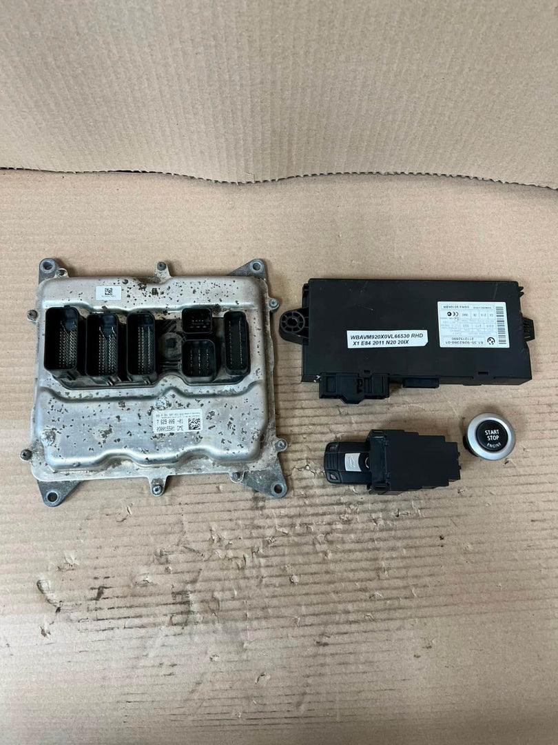2011 BMW X1 E84 N20 20IX Engine Control Unit ECU SET DME+CAS3+1KEY 7629006
