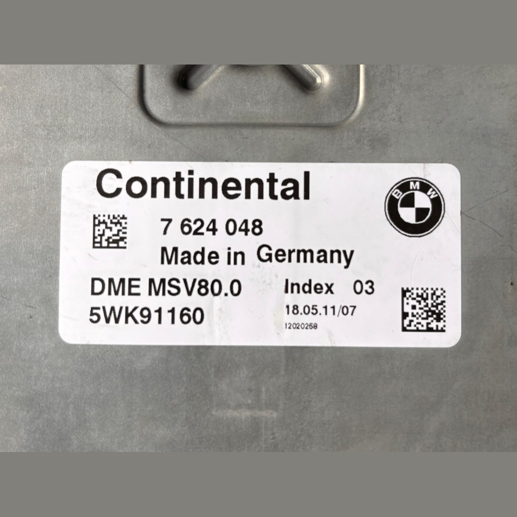 BMW  X1 E84 N52 ENGINE CONTROL UNIT MODULE ECU ONLY - 7624048