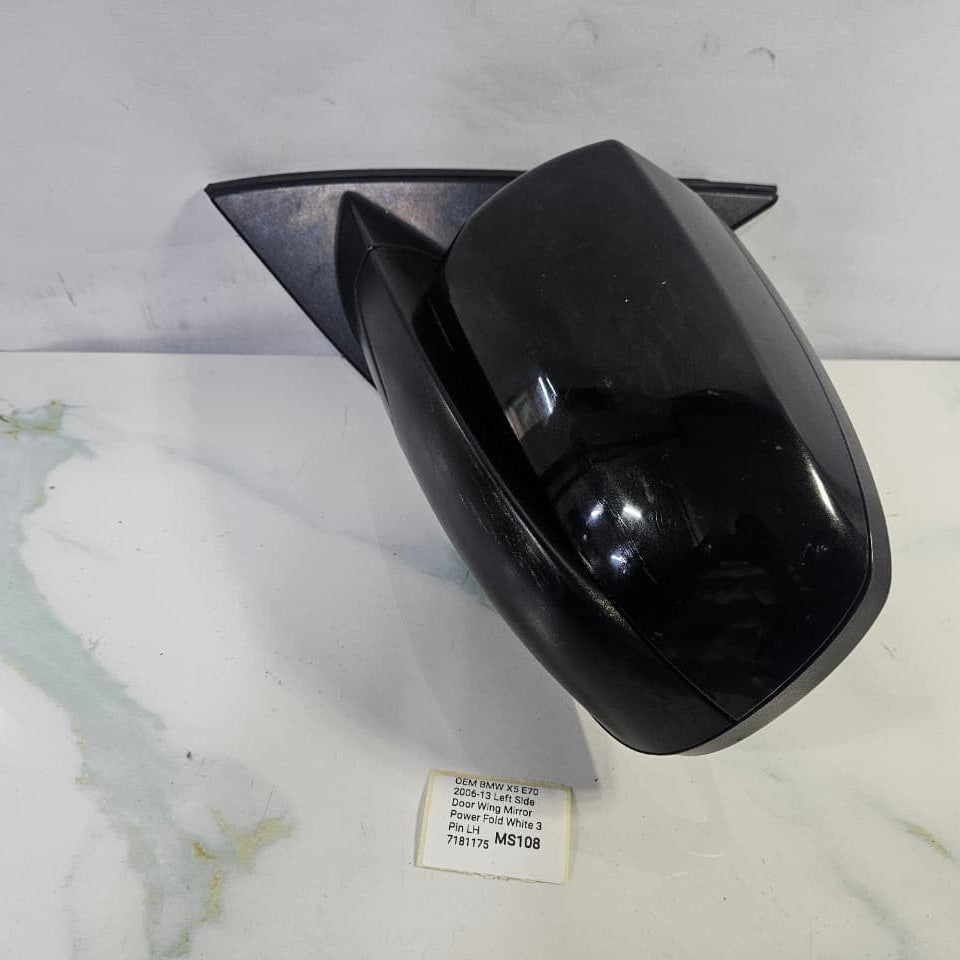 OEM BMW X5 E70 2006-13 Left Side Door Wing Mirror 3 Pin LH 7181175 RHD