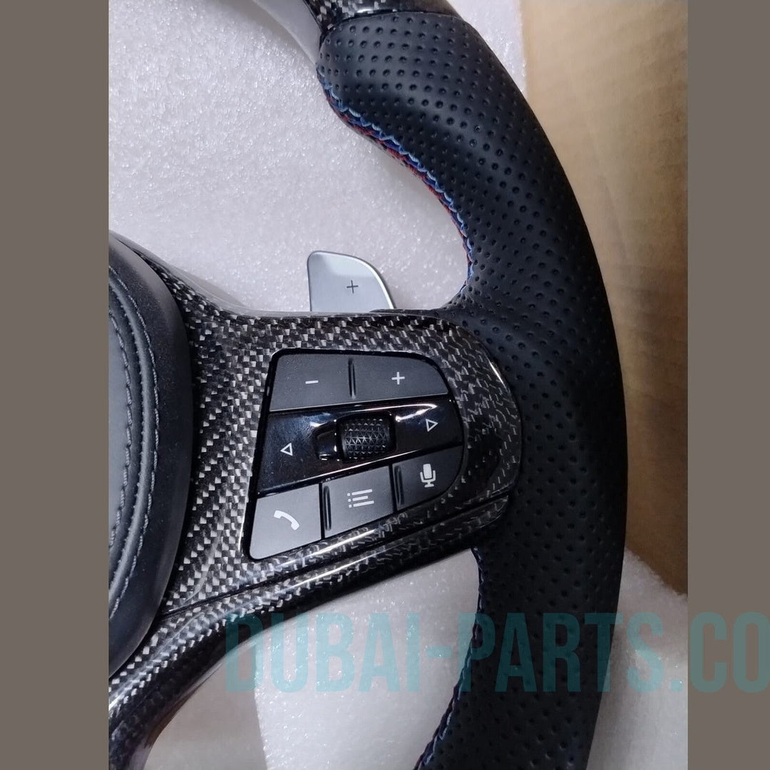 New Real Carbon Fiber Steering Wheel BMW G05 G06 G07 Sport With Paddle Shifts