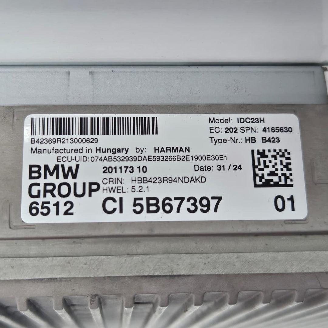 5B67397-2024 BMW X1 U11 S drive 18i Audio Head Unit Infotainment OEM