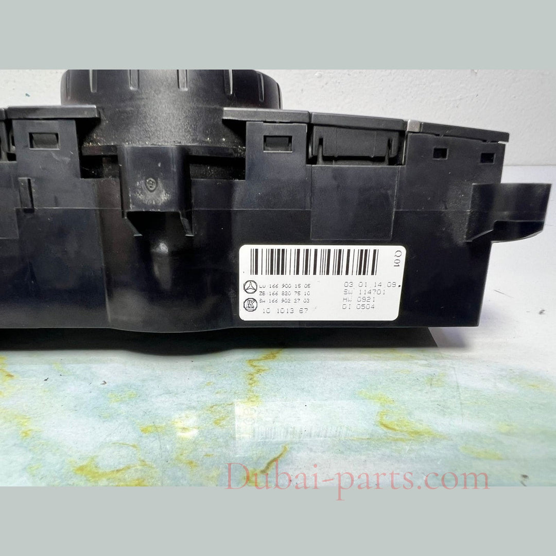 Mercedes Rear Climate Control Unit A1669001505 ML-Class, GLE W166 C292, GL GLS
