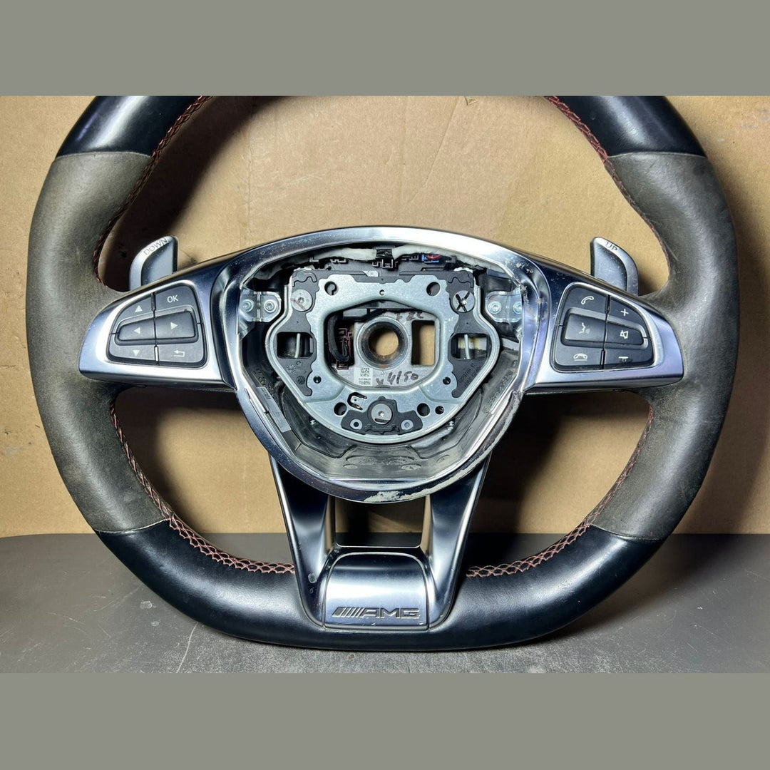 Mercedes W166 AMG Steering Wheel Multi Function Sport Assembly &Paddle Shifts