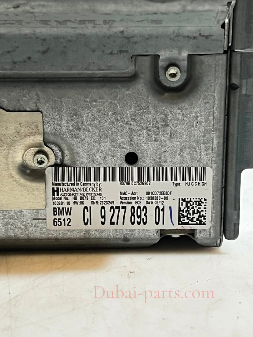 2012-2014 BMW 3 Series F30 328i Navigation RADIO Head Unit 9277893 OEM