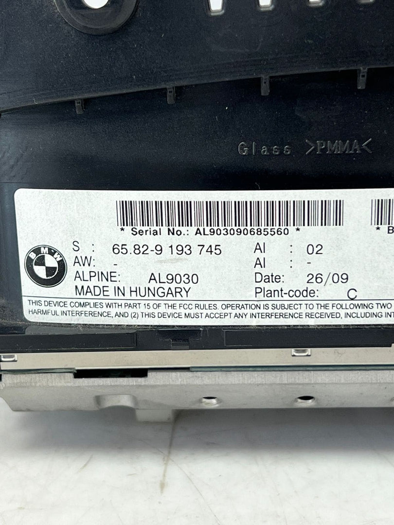 BMW Cic Professional Navigation System Controller Head Unit SET 9214925 993745 