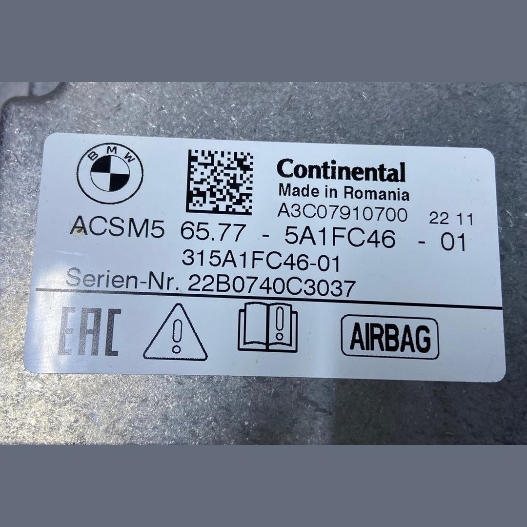 OEM BMW 2 Gran Coupe F44 SRS Control Unit 5A1FC46 CONTINENTAL