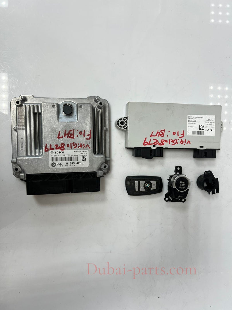 BMW Engine Control Unit DDE 8585425 F10 F11 520d B47 190HP ECU SET DIESEL