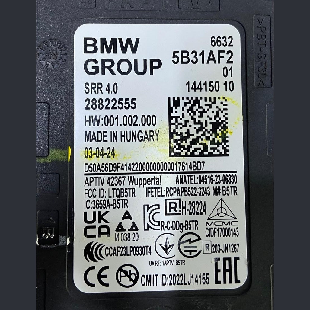 OEM BMW X1 X2 X5 X6 X7 Series U11 G05 G06 G07 Blind Spot Radar Sensor 5B31AF2